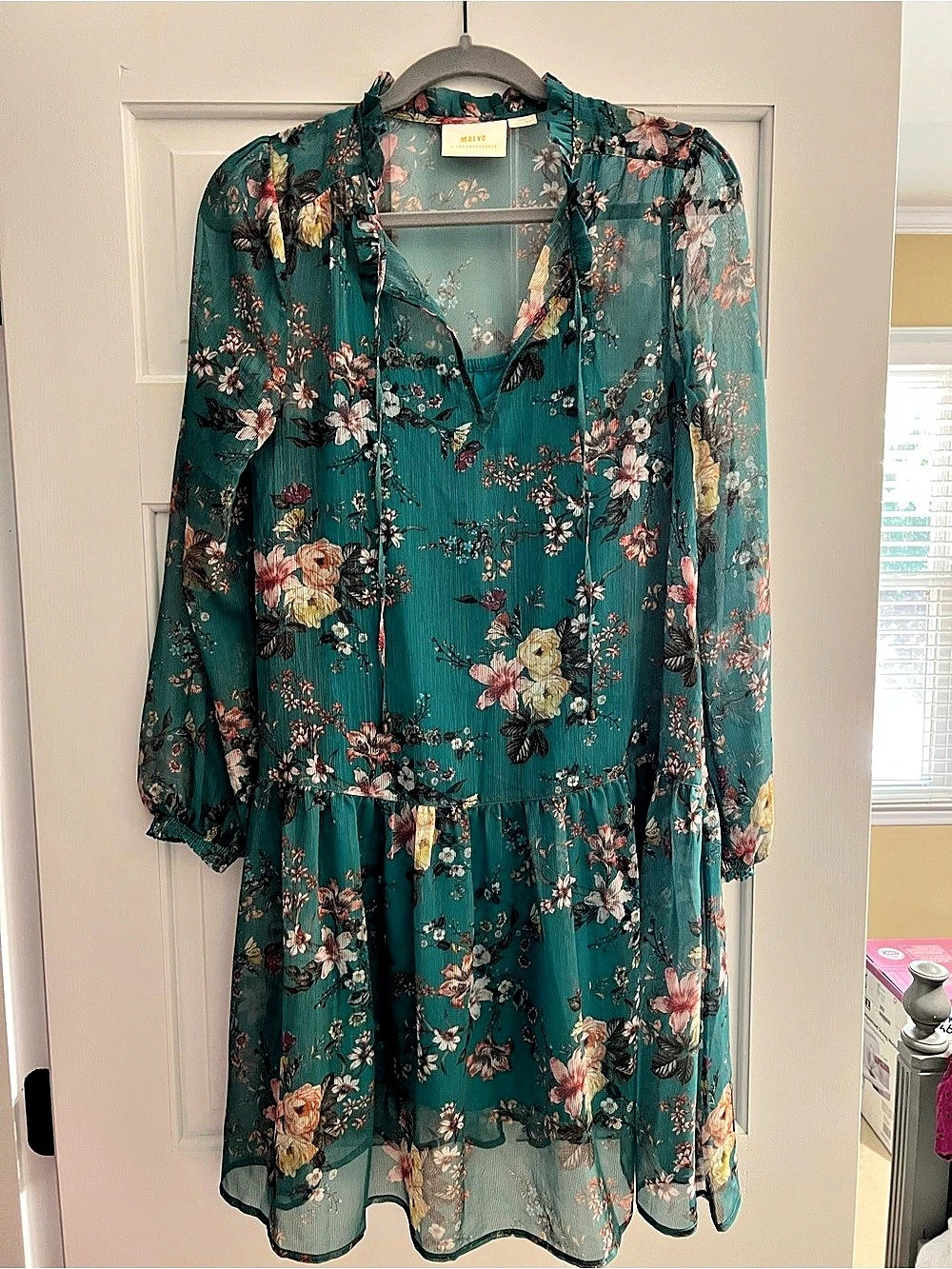 Maeve floral mini dress in Green Size XS